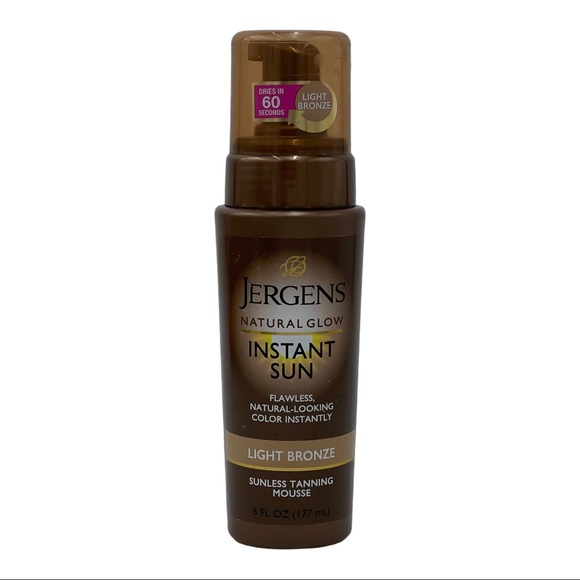 3 Pack Jergens Natural Glow Light Bronze Instant Sun Sunless Tanning Mousse 6 oz - Picture 2 of 6